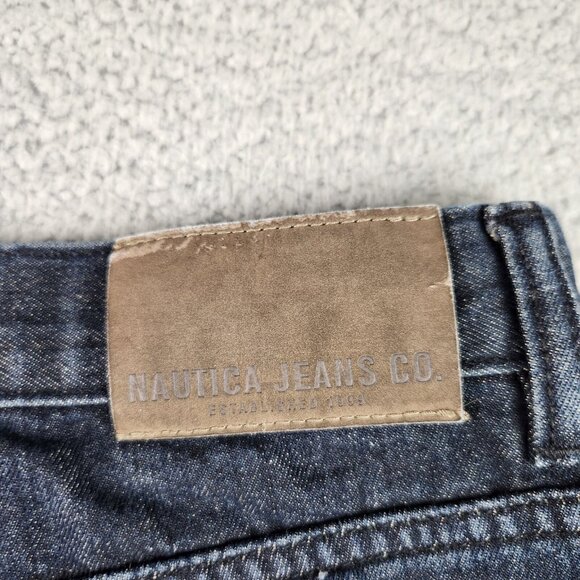 Nautica Jeans Boy's 12 Bootcut Dark Wash Blue Denim Pants - Picture 9 of 9